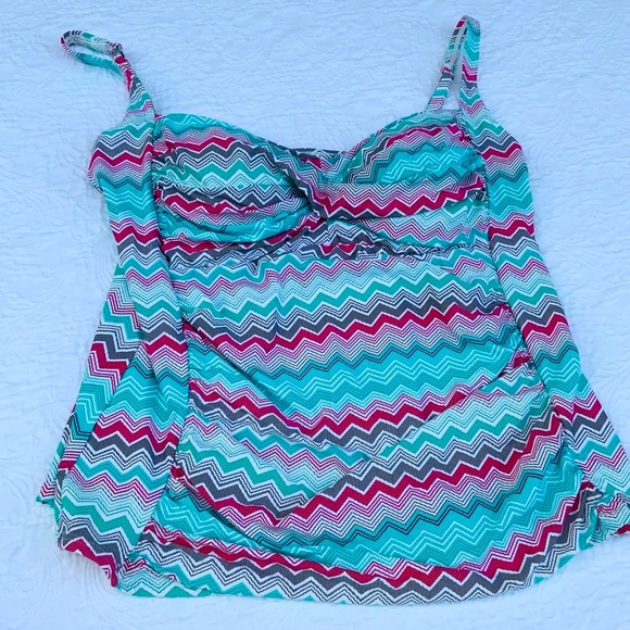 Other - Bathing suit top tankini top Aztec design size 24